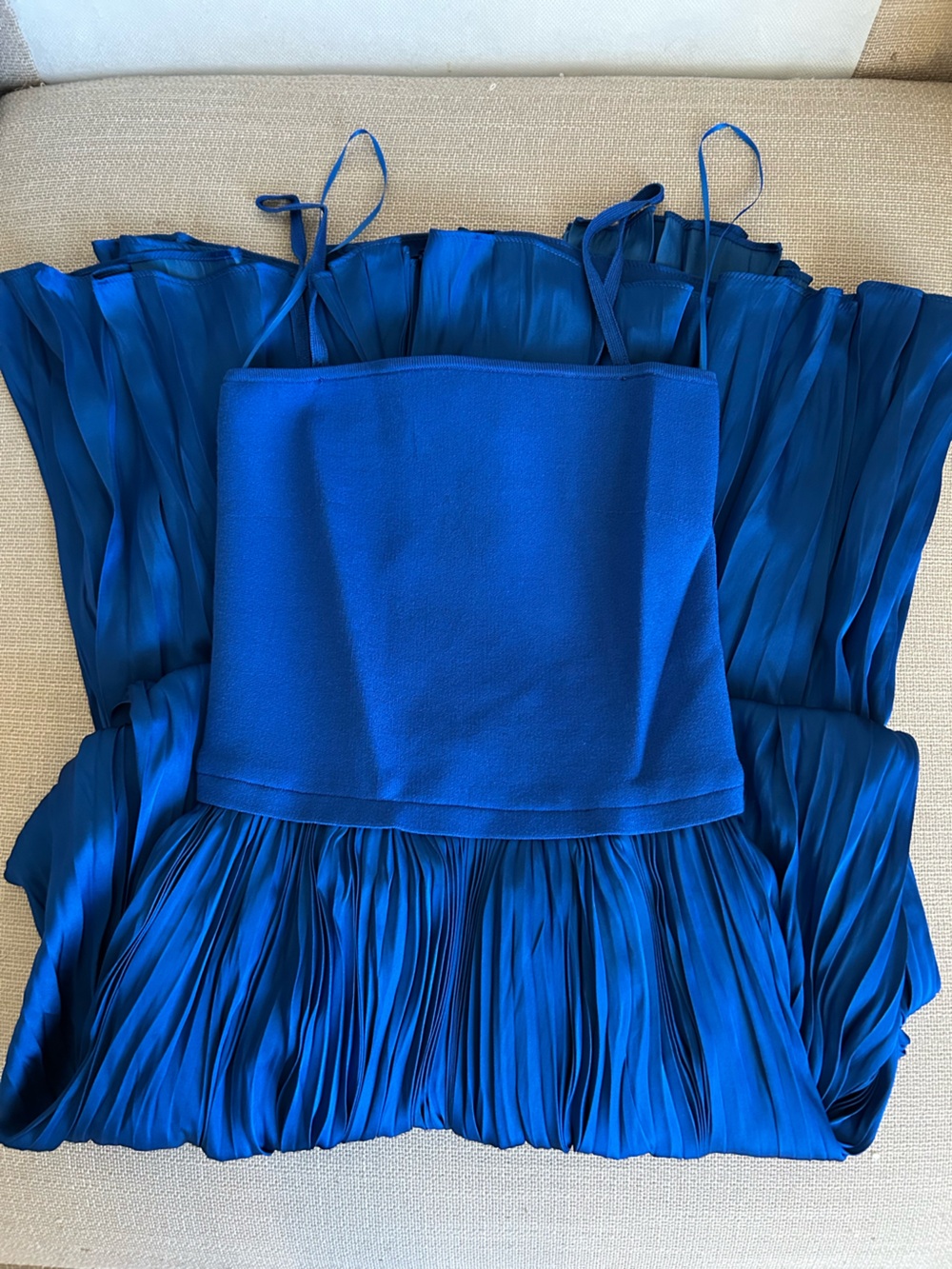 La Ligne Estelle Midi Dress XSmall Cobalt Blue - Picture 5 of 10